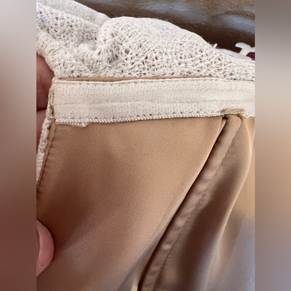 Alberto Makali Cream Off The Shoulder Sheer Lace Dress Size 6 - Picture 7 of 15